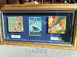 RMS Titanic Movie Prop Carpet Display COA White Line Interest James Cameron