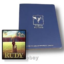RUDY Original Movie Script Screenplay Movie Prop Sean Astin Notre Dame Ruettiger