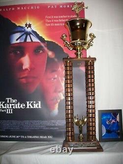 Ralph Macchio The Karate Kid 3 original movie prop replica all valley trophy