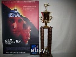 Ralph Macchio The Karate Kid 3 original movie prop replica all valley trophy