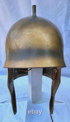 Rare Alexander movie prop costume Roman Style Greek Macedonian Armor helmet COA