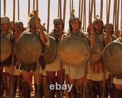 Rare Alexander movie prop costume Roman Style Greek Macedonian Armor helmet COA