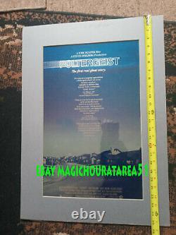 Rare Heather O'Rourke Poltergeist movie poster R rated Tobe Hooper signed horror