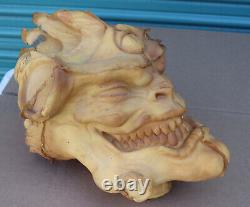 Rare Vintage Demon Devil Monster Horror Foam Head Movie Prop Display Not Painted