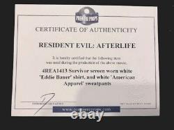 Resident Evil Afterlife Survivor Cryogenic Costume Original Movie Prop with COA