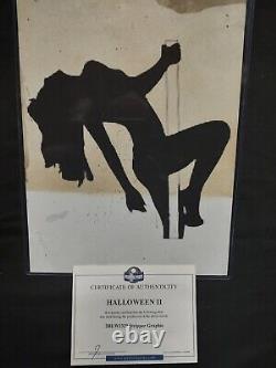 Rob Zombie HALLOWEEN II Screen Used Exotic Dancer Graphic Coa Michael Myers