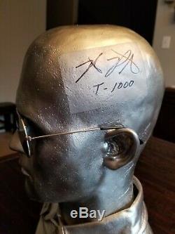 Robert Patrick Signed 11 Terminator 2 T-1000 lifesize Bust Movie Prop