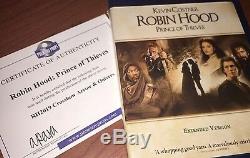 Robin Hood Kevin Costner Arrows Alan Rickman Prop Blu-Ray COA autograph Signed