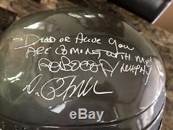 Robocop Rare Hand Signed Detroit Police Prop Helmet Movie Peter Weller PROOF BAS