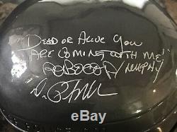 Robocop Rare Hand Signed Detroit Police Prop Helmet Movie Peter Weller PROOF BAS