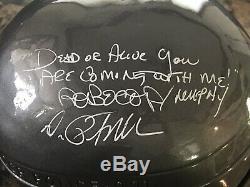 Robocop Rare Hand Signed Detroit Police Prop Helmet Movie Peter Weller PROOF COA