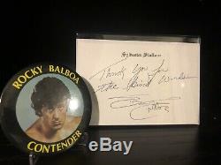 Rocky 2 Contender pin badge button movie prop. Sylvester Stallone Rambo Creed