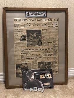 Rocky Balboa Movie Prop News Paper as seen in Adrians Restaurant Stallone Creed