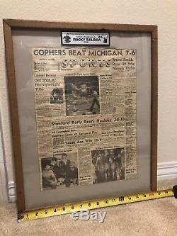 Rocky Balboa Movie Prop News Paper as seen in Adrians Restaurant Stallone Creed