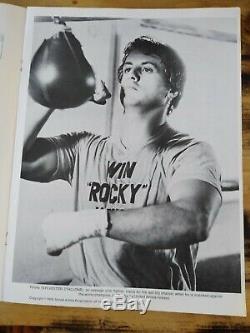 Rocky Movie Propsylvester Stallone Program Creed 2 Screen Used Gloves & Program