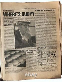 SPIDERMAN DAILY BUGLE Newspaper (RARE Ver.) Authentic movie prop with LOA