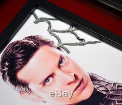 SPIDER-MAN Prop CLOTH Costume & WEB, Signed TOBEY MAGUIRE, DVD, Frame, COA UACC