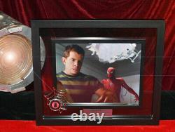 SPIDER-MAN Prop CLOTH Costume & WEB, Signed TOBEY MAGUIRE, DVD, Frame, COA UACC