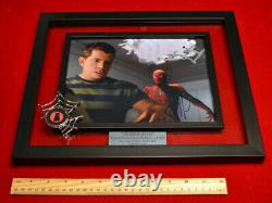 SPIDER-MAN Prop CLOTH Costume & WEB, Signed TOBEY MAGUIRE, DVD, Frame, COA UACC