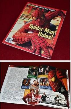 SPIDER-MAN Prop Costume piece, Signed MAGUIRE, DUNST, DEFOE, MOLINA Blu DVD, COA