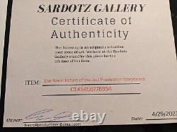 STAR WARS Empire Strikes Back ESB storyboard movie prop George Lucas ewoks