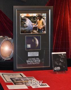 STAR WARS IV Screen-Used Prop DEATH STAR, Signed GEORGE LUCAS COA Frame DVD UACC