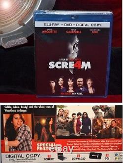 Scream 4 PROP Sydney BOOK, Signed WES CRAVEN & NEVE CAMPBELL, Frame COA UACC DVD