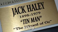 Signed JACK HALEY Autograph Framed, WIZARD OF OZ Tin Man, COA, DOLL, DVD, Poster