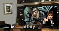 Signed PETER MAYHEW Autograph Frame, Prop CHEWBACCA Hair, STAR WARS Blu DVD, COA