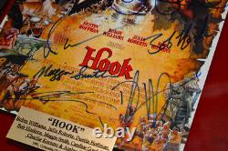 Signed ROBIN WILLIAMS & CAST, SPIELBERG Hook Autograph, PROP CROC, DVD, COA UACC