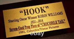Signed ROBIN WILLIAMS Hook Autograph, PROP CROC, DVD, COA, UACC RD#228