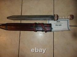 Spartacus movie prop roman sword and scabbard. Used by tiberius, son of crassus