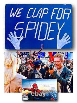 Spider-Man 3 (2007) Screen Used Matched Spidey Sign Prop Tobey Maguire COA
