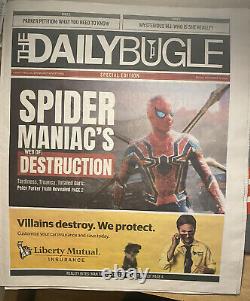 Spiderman No Way Home (2021) Movie Prop DailyBugle Newspaper-Screen Used Prop