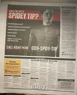 Spiderman No Way Home (2021) Movie Prop DailyBugle Newspaper-Screen Used Prop