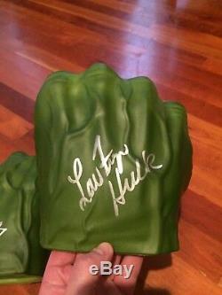 Stan Lee And Lou Ferrigno Signed Autographed Hulk Hands Prop