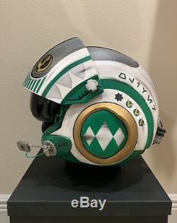 Star Wars Custom Green Power Ranger MMPR X-wing pilot Costume helmet Movie Prop