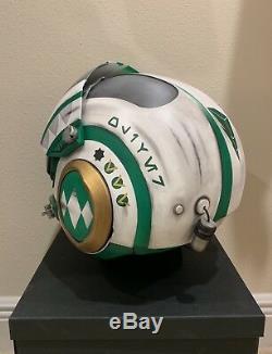 Star Wars Custom Green Power Ranger MMPR X-wing pilot Costume helmet Movie Prop