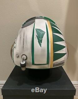 Star Wars Custom Green Power Ranger MMPR X-wing pilot Costume helmet Movie Prop