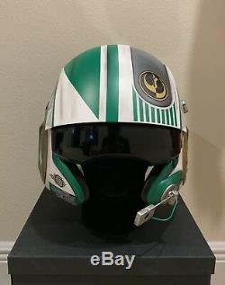 Star Wars Custom Green Power Ranger MMPR X-wing pilot Costume helmet Movie Prop