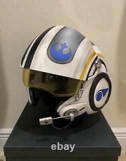 Star Wars Custom Replica Poe Dameron X-wing pilot Costume helmet Movie Prop