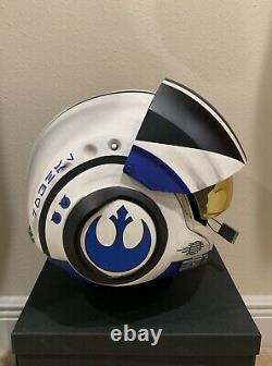 Star Wars Custom Replica Poe Dameron X-wing pilot Costume helmet Movie Prop