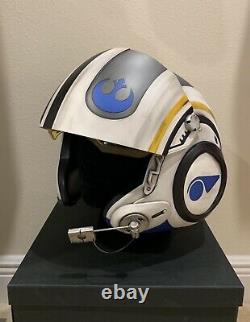 Star Wars Custom Replica Poe Dameron X-wing pilot Costume helmet Movie Prop