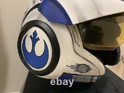 Star Wars Custom Replica Poe Dameron X-wing pilot Costume helmet Movie Prop