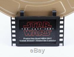 Star Wars The Last Jedi 35mm Production Film Canister & Display Stand