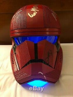 Star Wars The Rise of Skywalker Sith Trooper Helmet Signed Cast x9 Photo Proof