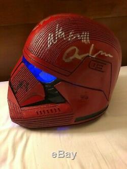Star Wars The Rise of Skywalker Sith Trooper Helmet Signed Cast x9 Photo Proof