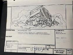 Star wars storyboards Empire Strikes Back movie props George Lucas Art ESB x1