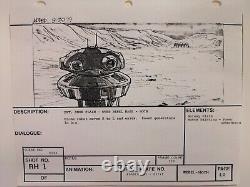 Star wars storyboards Empire Strikes Back movie props George Lucas production