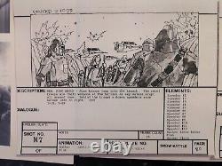 Star wars storyboards Empire Strikes Back movie props George Lucas production